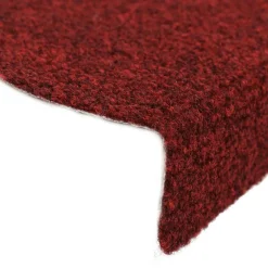 vidaXL Trapmatten Zelfklevend 15 stuks 56x17x3 cm Bordeaux Rood Halfrond