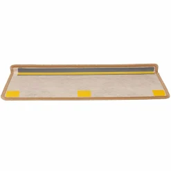 vidaXL Trapmatten zelfklevend 15 st sisal-look 65x21x4 cm sisal
