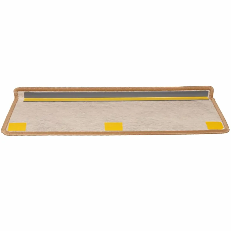 vidaXL Trapmatten zelfklevend 15 st sisal-look 65x21x4 cm sisal
