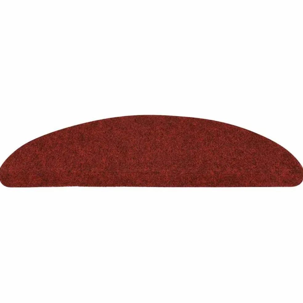 vidaXL Trapmatten zelfklevend 15 st 56x17x3 cm rood