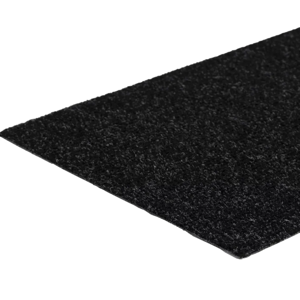 vidaXL Trapmatten Zelfklevend 15 stuks 60x25 cm Zwart Rechthoekig