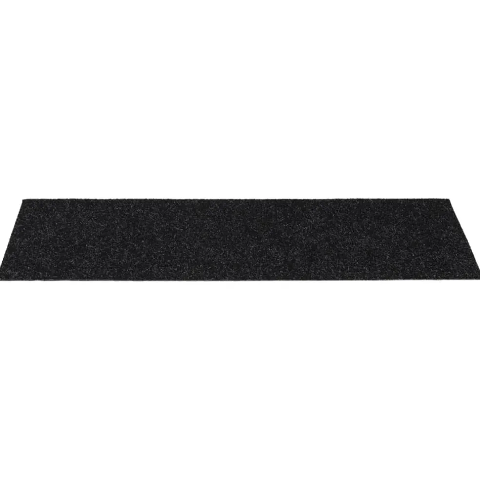 vidaXL Trapmatten Zelfklevend 15 stuks 60x25 cm Zwart Rechthoekig