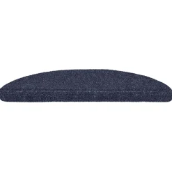 vidaXL Trapmatten Zelfklevend 15 stuks 56x17x3 cm Blauw Halfrond