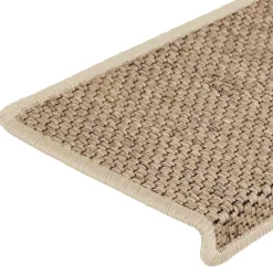 vidaXL Trapmatten zelfklevend 15 st sisal-look 65x21x4 cm zandkleurig