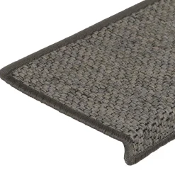 vidaXL Trapmatten zelfklevend 15st sisal-look 65x21x4cm grijs en beige