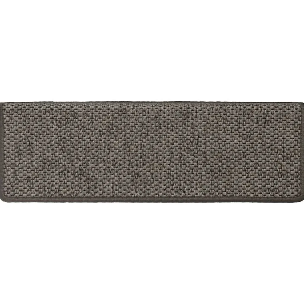 vidaXL Trapmatten zelfklevend 15st sisal-look 65x21x4cm grijs en beige
