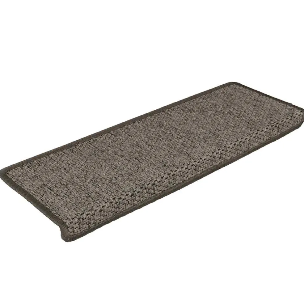 vidaXL Trapmatten zelfklevend 15st sisal-look 65x21x4cm grijs en beige