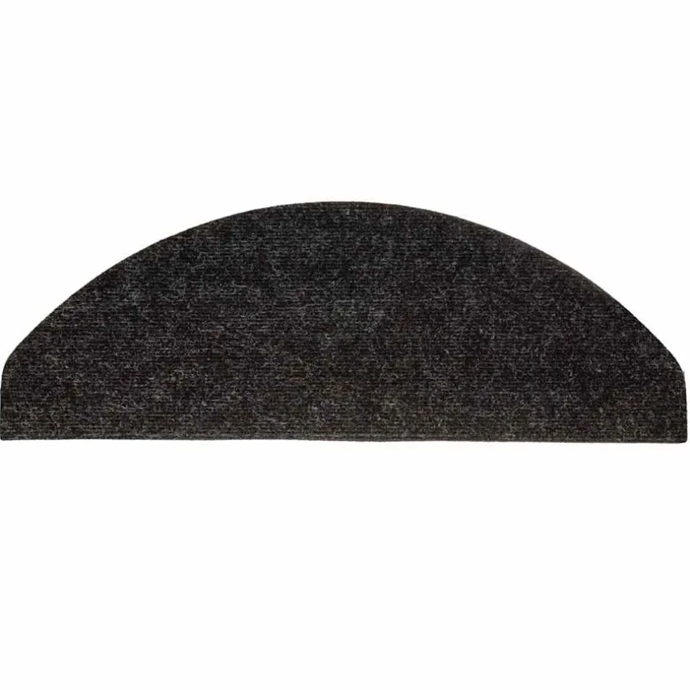 vidaXL Trapmatten zelfklevend 15 st 56x17x3 cm zwart