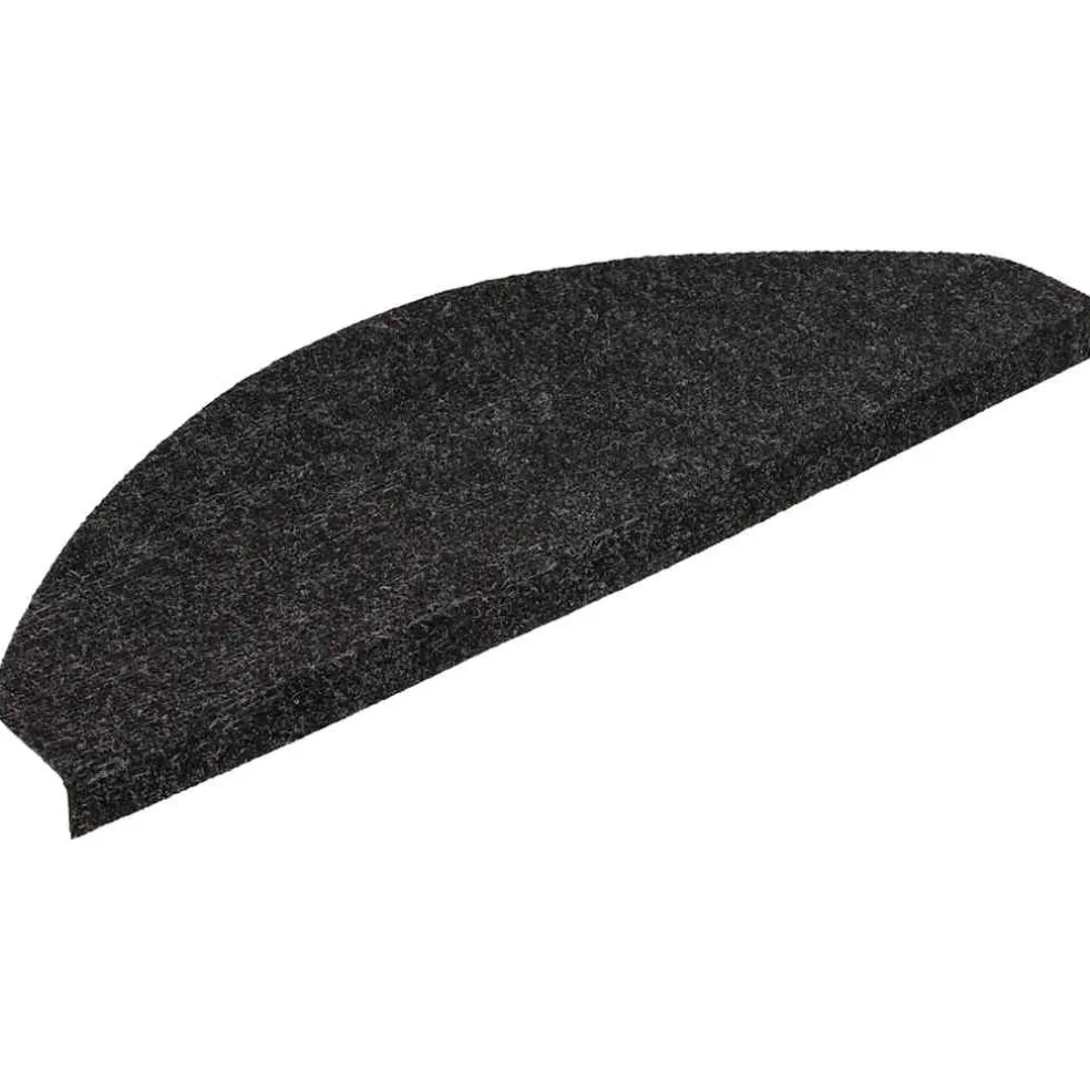 vidaXL Trapmatten zelfklevend 15 st 56x17x3 cm zwart