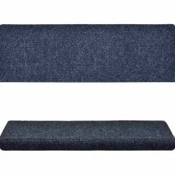 vidaXL Trapmatten zelfklevend 15 stuks 65x21x4 cm blauw rechthoekige rand