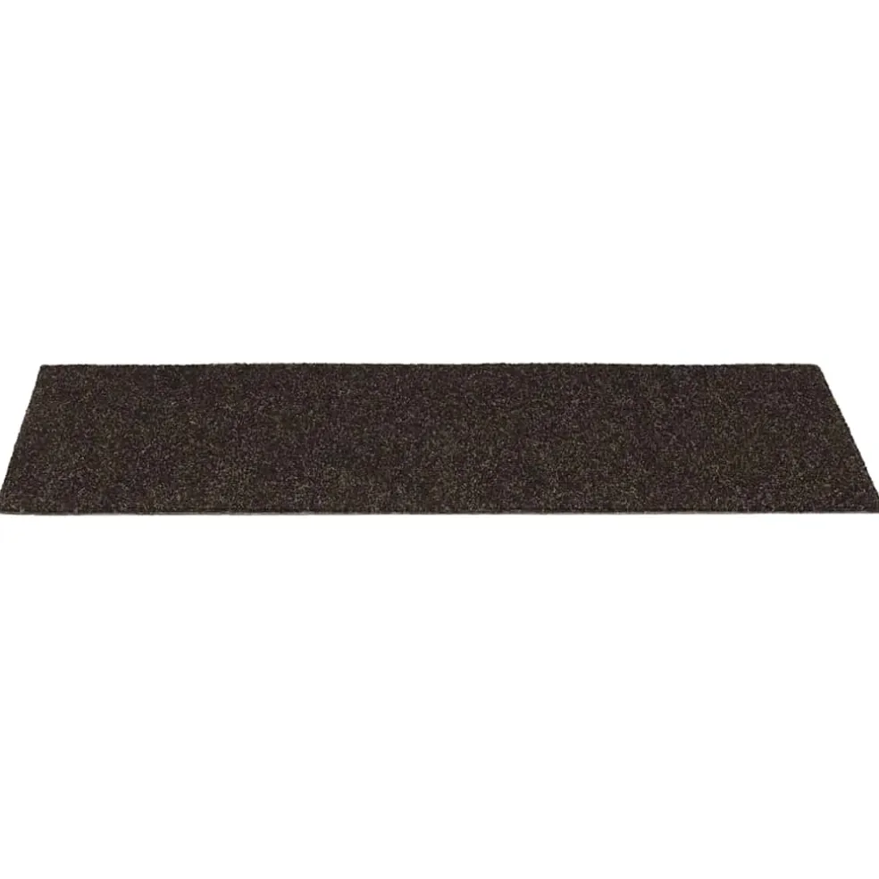 vidaXL Trapmatten Zelfklevend 15 stuks 60x25 cm Donkerbruin Rechthoekig