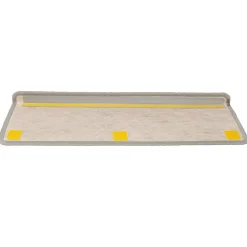 vidaXL Trapmatten zelfklevend 15 st sisal-look 65x21x4cm zilverkleurig