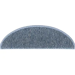 vidaXL Trapmatten zelfklevend 15 st sisal-look 56x17x3 cm blauw