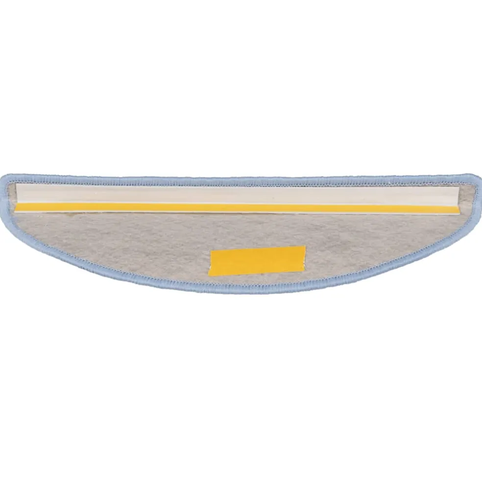 vidaXL Trapmatten zelfklevend 15 st sisal-look 56x17x3 cm blauw