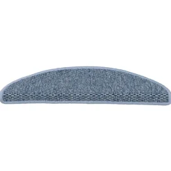 vidaXL Trapmatten zelfklevend 15 st sisal-look 56x17x3 cm blauw