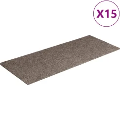 vidaXL Trapmatten zelfklevend 15 stuks 60x25 cm beige rechthoekig