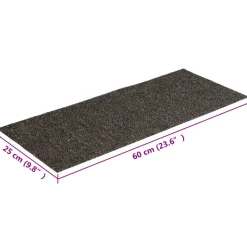 vidaXL Trapmatten zelfklevend 15 stuks 65x21x4 cm marineblauw