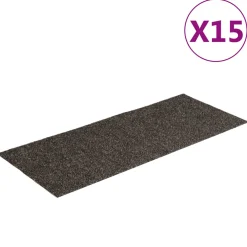 vidaXL Trapmatten zelfklevend 15 stuks 65x21x4 cm marineblauw