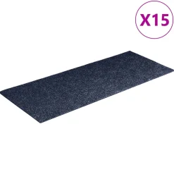 vidaXL Trapmatten Zelfklevend 15 stuks 60x25 cm Lichtgrijs Rechthoekig