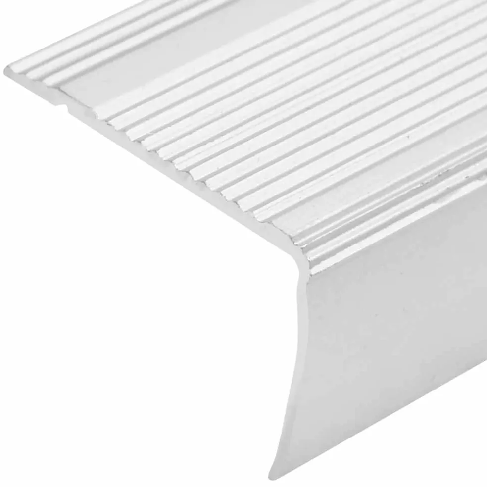 vidaXL Trapneuzen L-vormig 15 st 90 cm aluminium zilverkleurig