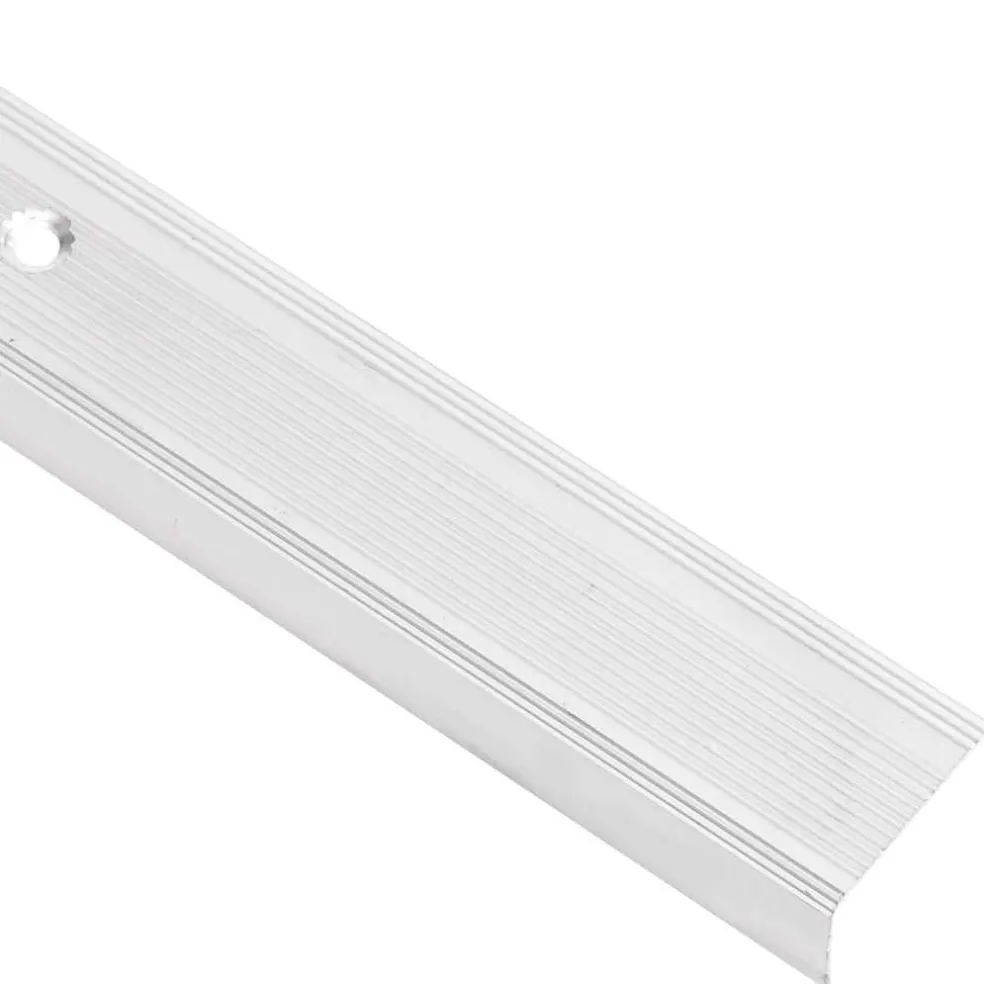 vidaXL Trapneuzen L-vormig 15 st 90 cm aluminium zilverkleurig