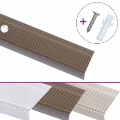 vidaXL Trapneuzen L-vormig 15 st 90 cm aluminium zilverkleurig