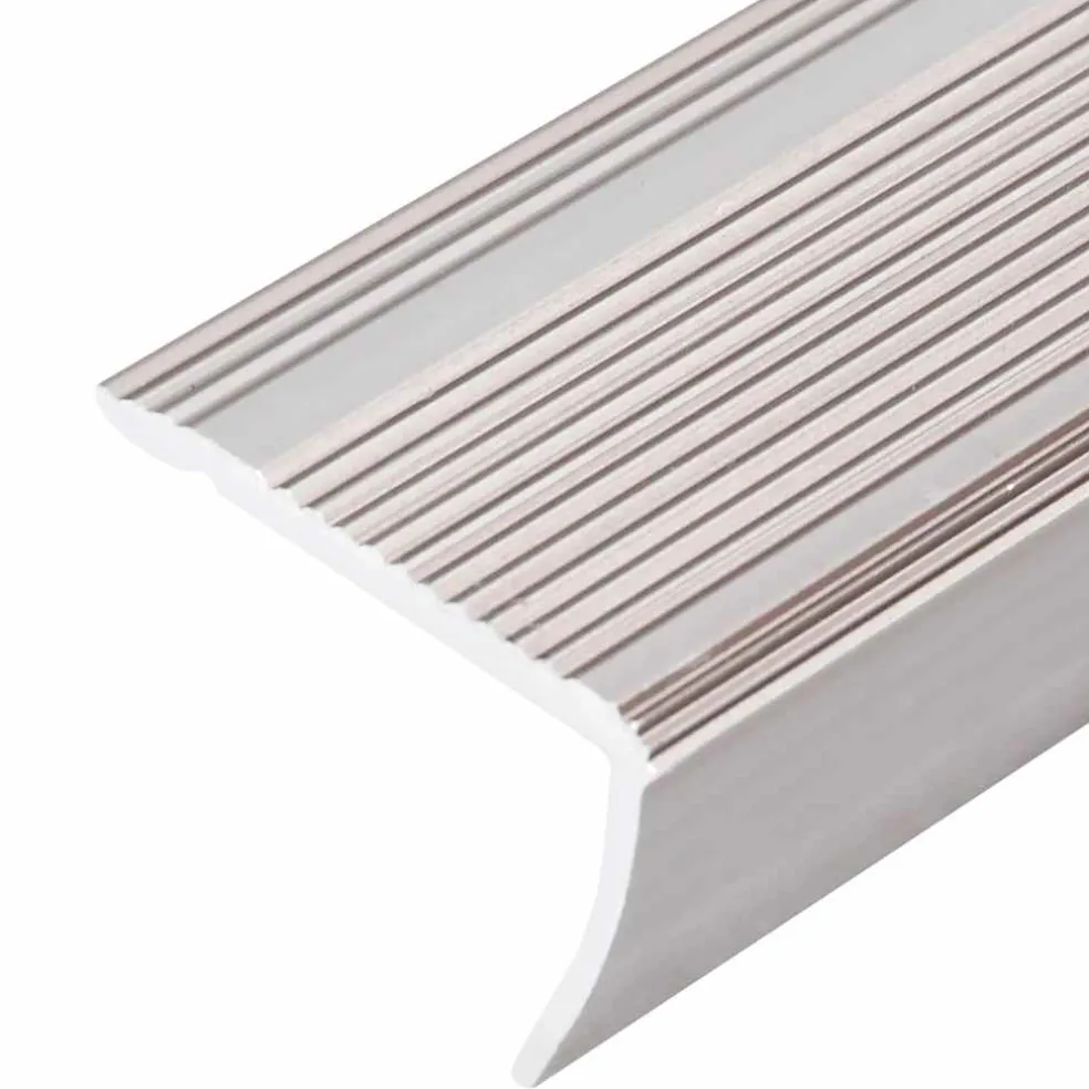 vidaXL Trapneuzen L-vormig 5 st 90 cm aluminium champagnekleurig