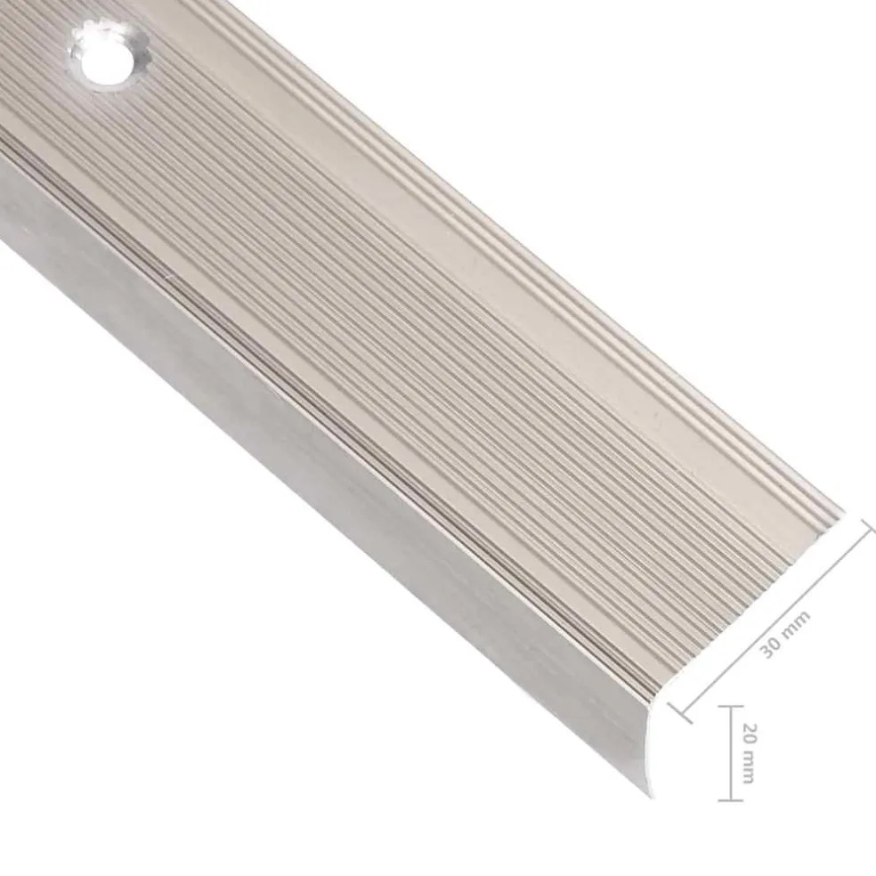 vidaXL Trapneuzen L-vormig 5 st 90 cm aluminium champagnekleurig