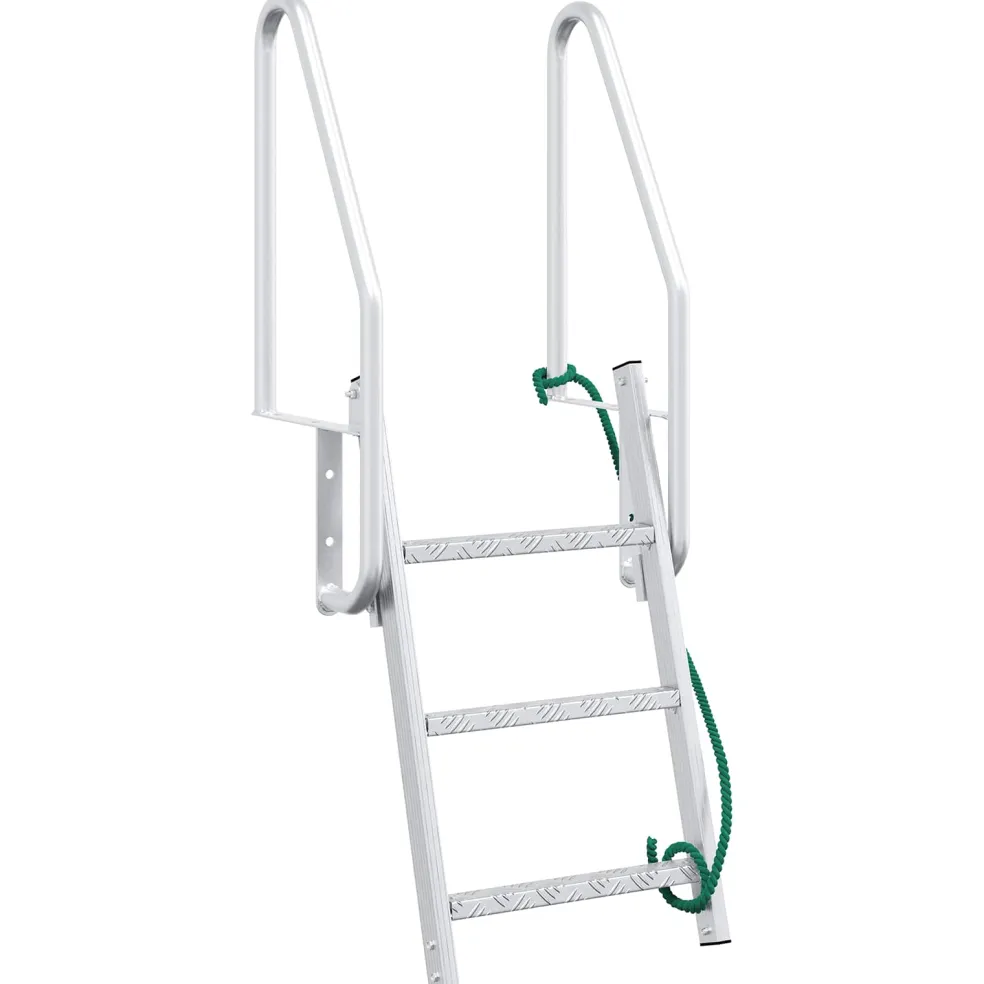 vidaXL 3-Traps Steigerladder zilver 58 x 77 x 144 cm Aluminium