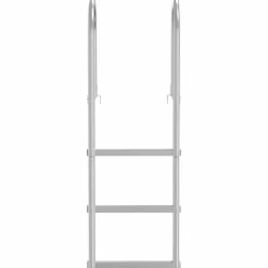 vidaXL 3-Traps Steigerladder zilver 58 x 77 x 144 cm Aluminium