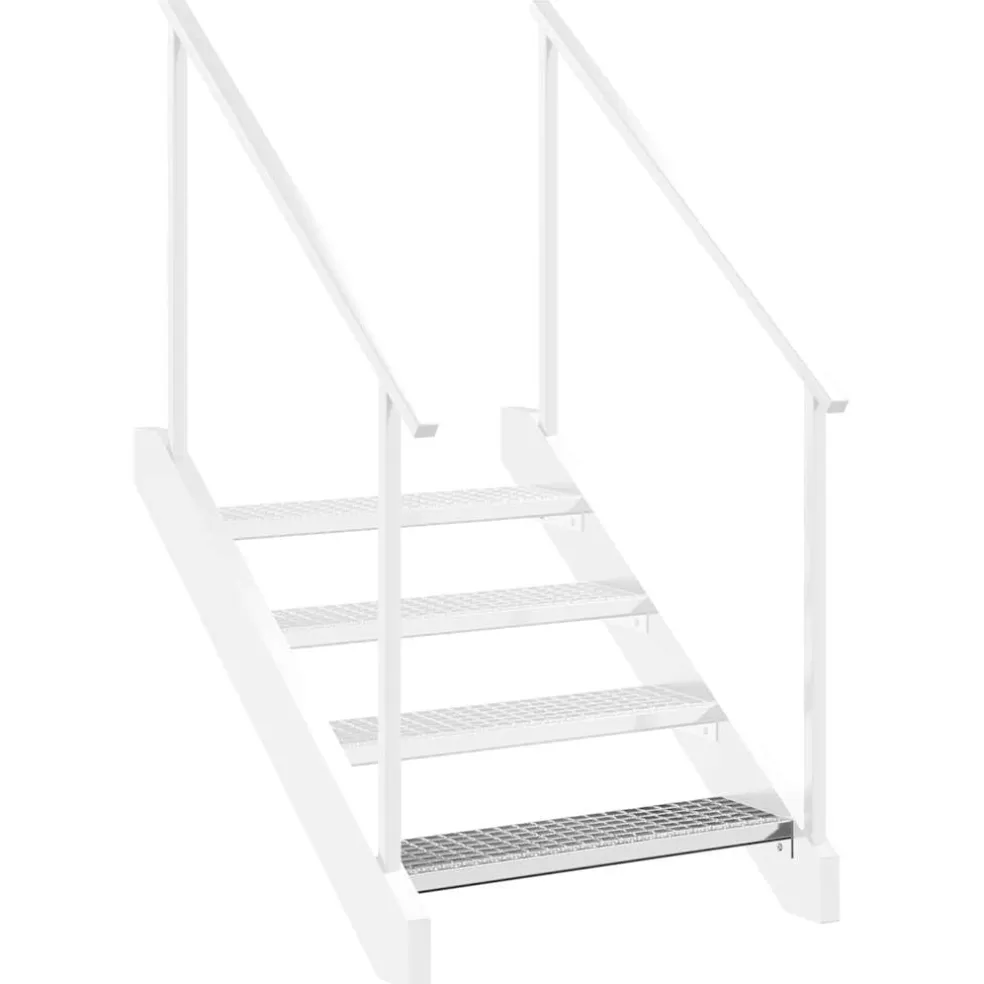 vidaXL Traptrede rooster 60x24x7 cm gegalvaniseerd staal