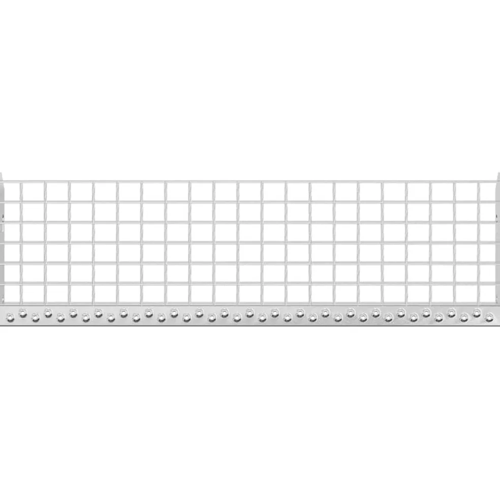 vidaXL Traptrede rooster 60x24x7 cm gegalvaniseerd staal