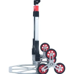 vidaXL Traptrolley inklapbaar 70 kg aluminium zilverkleurig