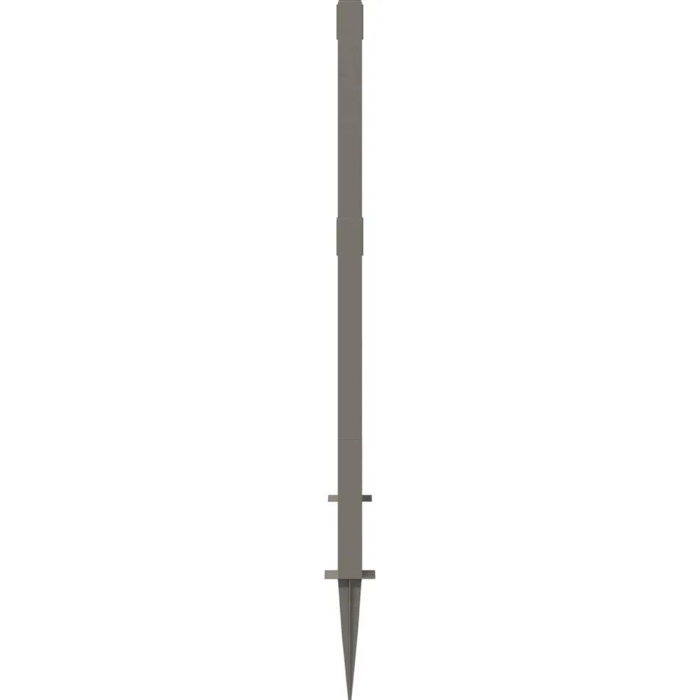 vidaXL Trellis met Spike PP Grijs