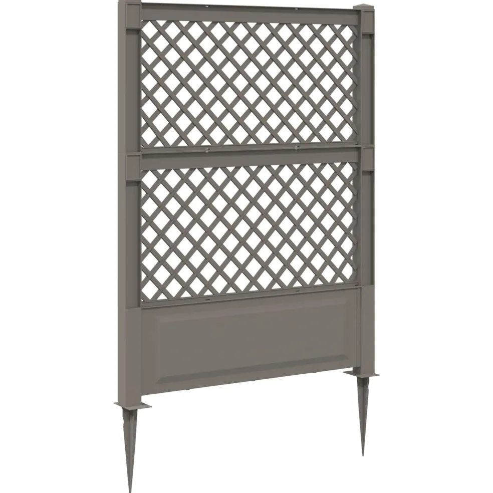 vidaXL Trellis met Spike PP Grijs
