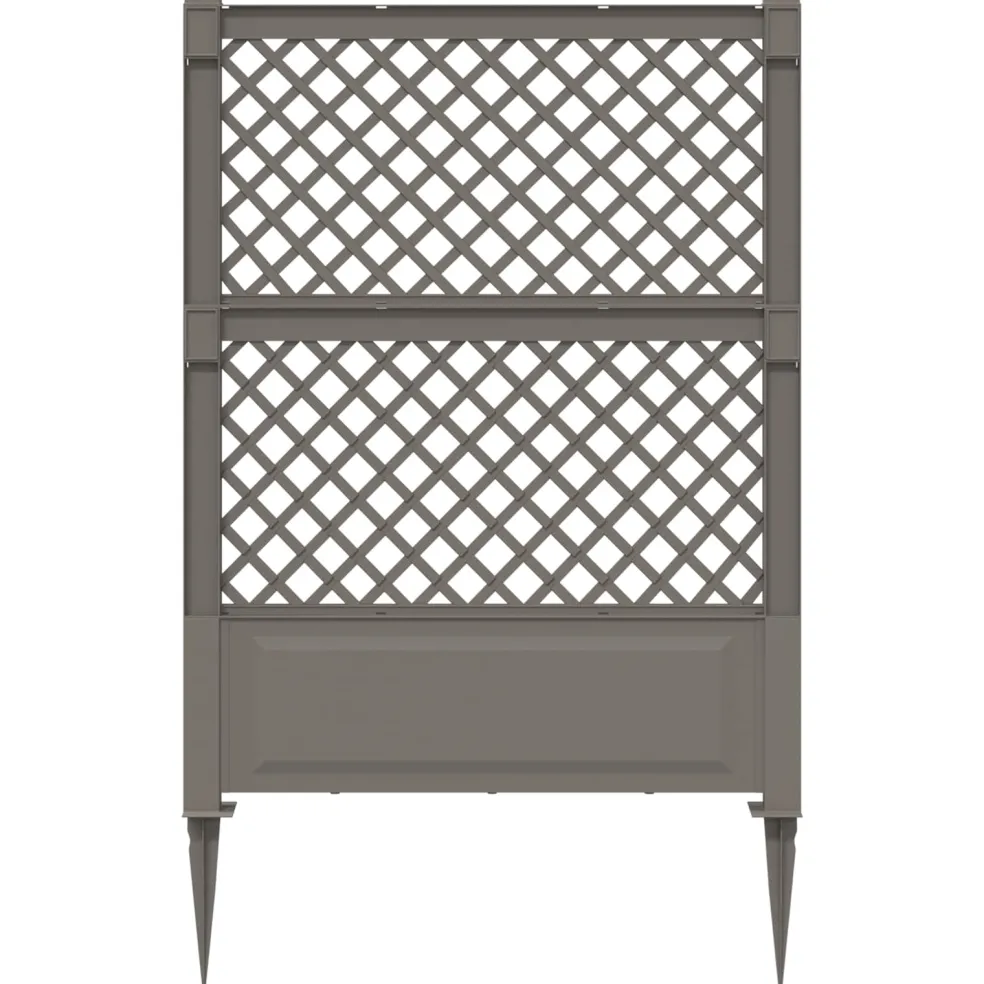 vidaXL Trellis met Spike PP Grijs