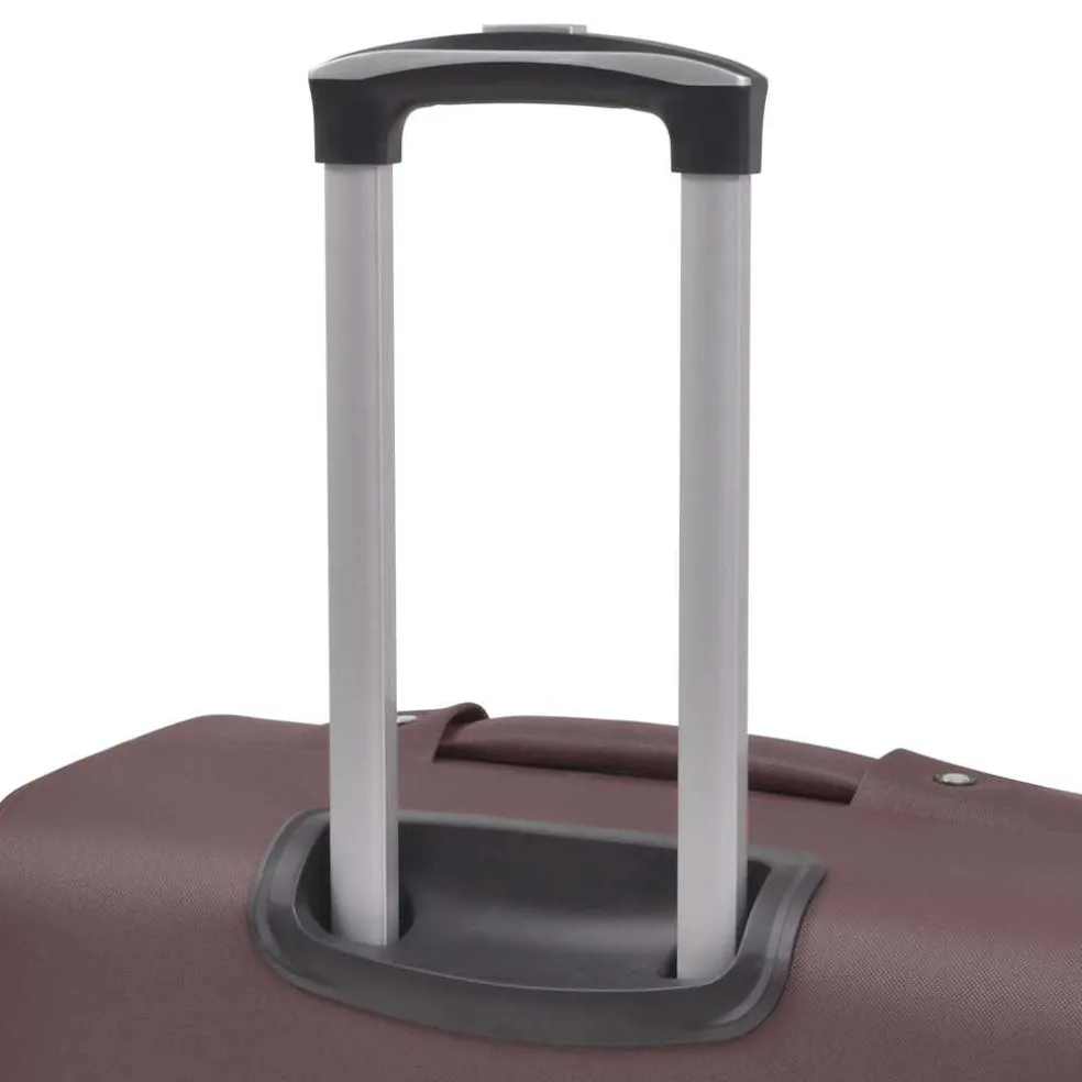 vidaXL Trolleyset koffiebruin 3-delig