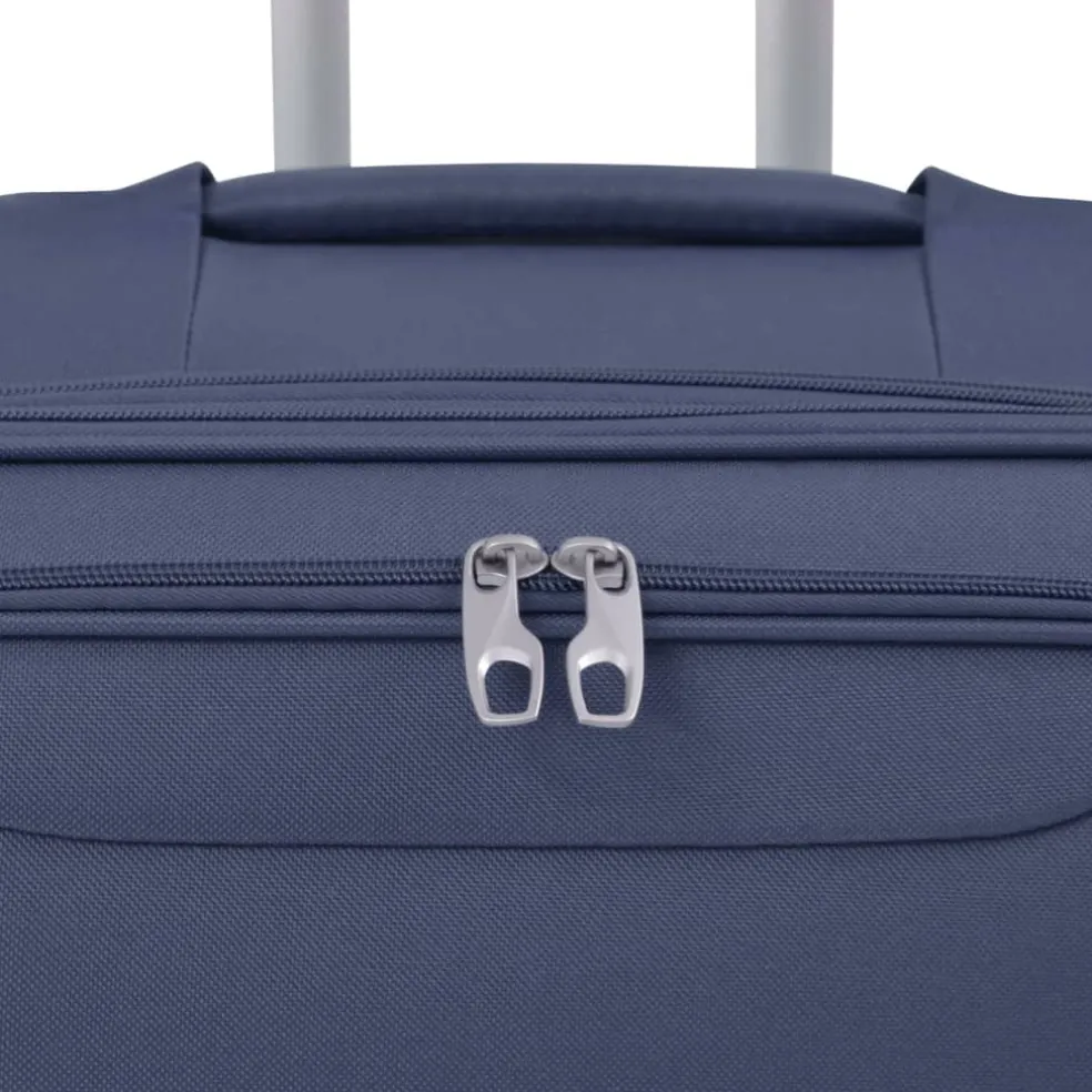 vidaXL Trolleyset marineblauw 3-delig