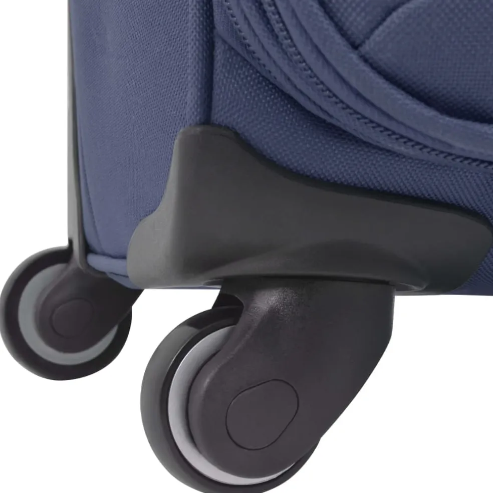 vidaXL Trolleyset marineblauw 3-delig