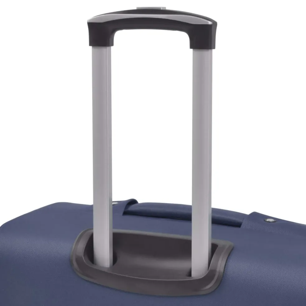 vidaXL Trolleyset marineblauw 3-delig