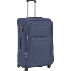 vidaXL Trolleyset marineblauw 3-delig