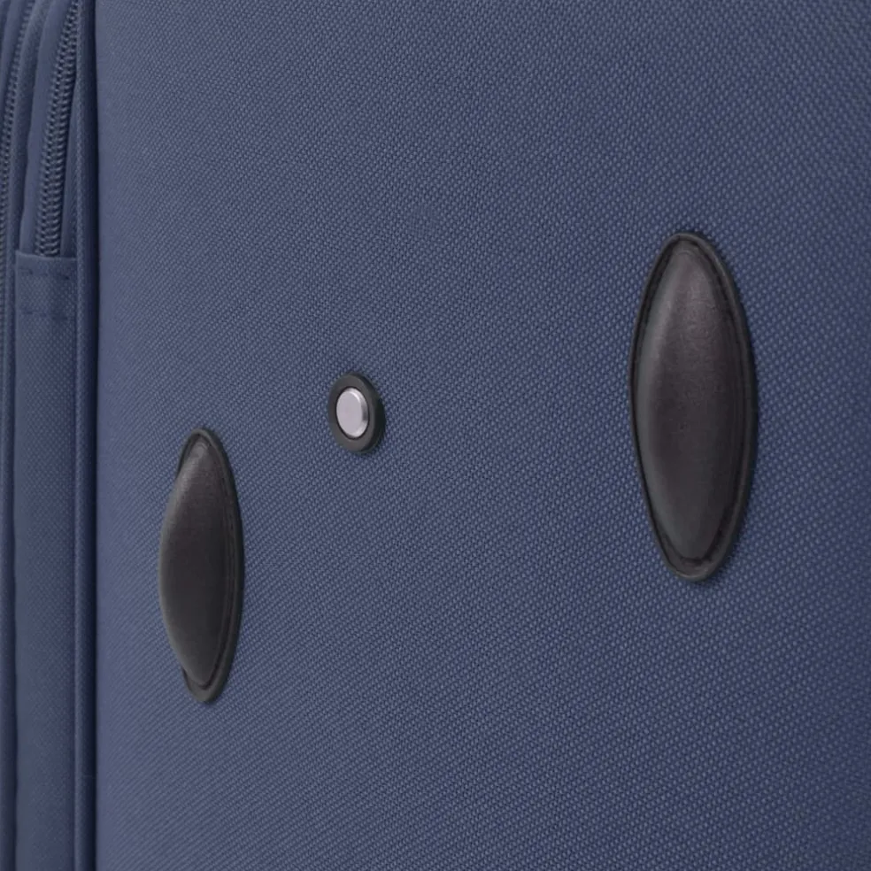 vidaXL Trolleyset marineblauw 3-delig