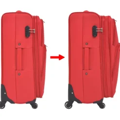 vidaXL Trolleyset rood 3-delig