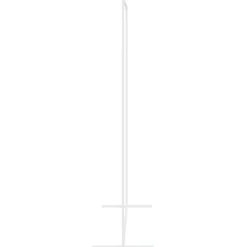vidaXL Trouwrand Wit 150 x 49,5 x 200 cm Staal