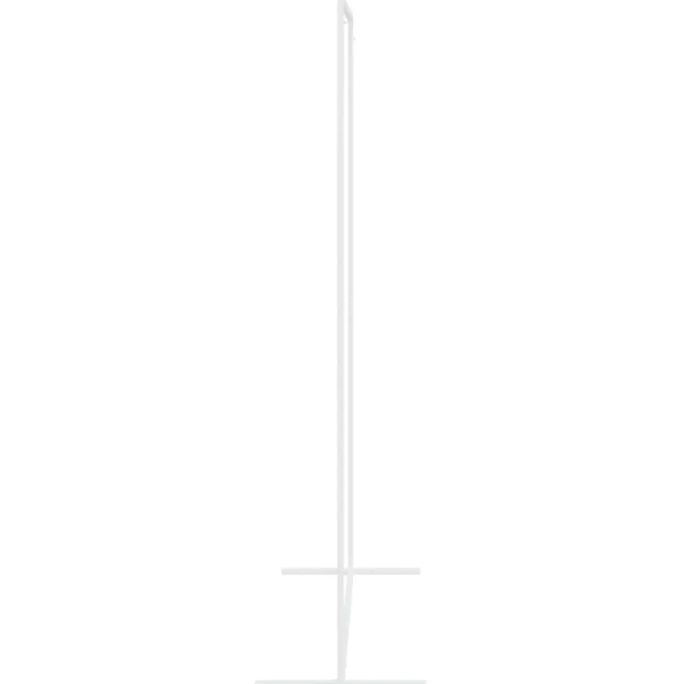 vidaXL Trouwrand Wit 150 x 49,5 x 200 cm Staal