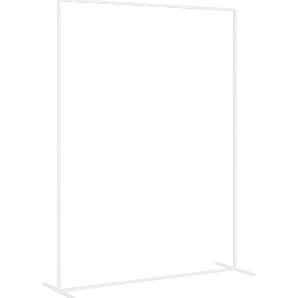 vidaXL Trouwrand Wit 150 x 49,5 x 200 cm Staal
