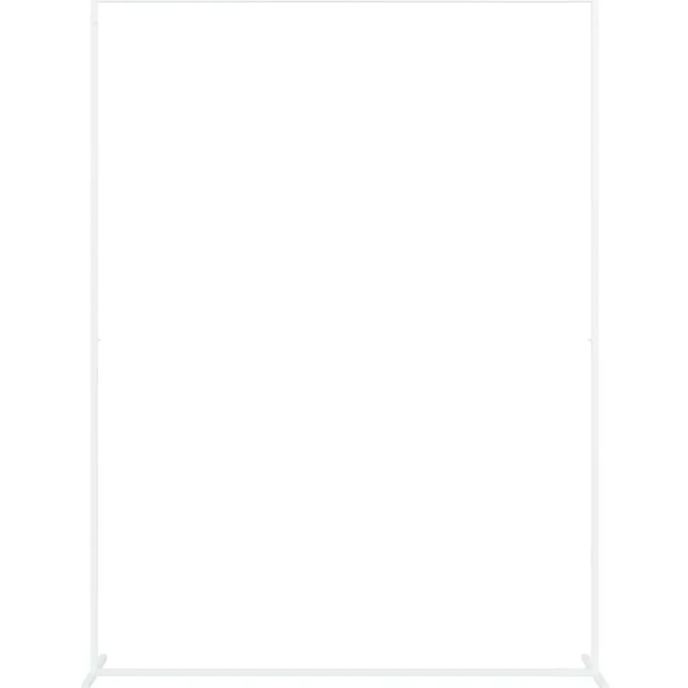 vidaXL Trouwrand Wit 150 x 49,5 x 200 cm Staal