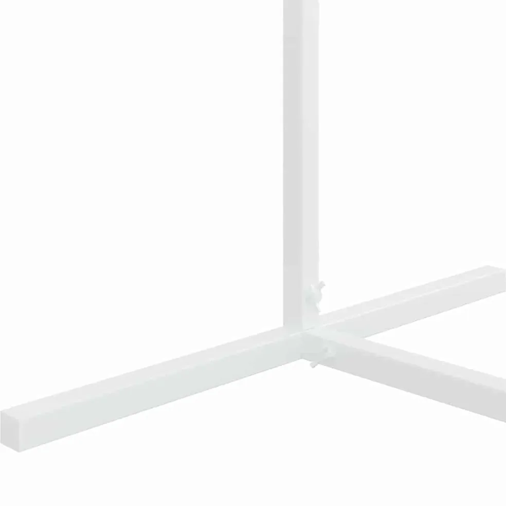 vidaXL Trouwrand Wit 150 x 49,5 x 200 cm Staal