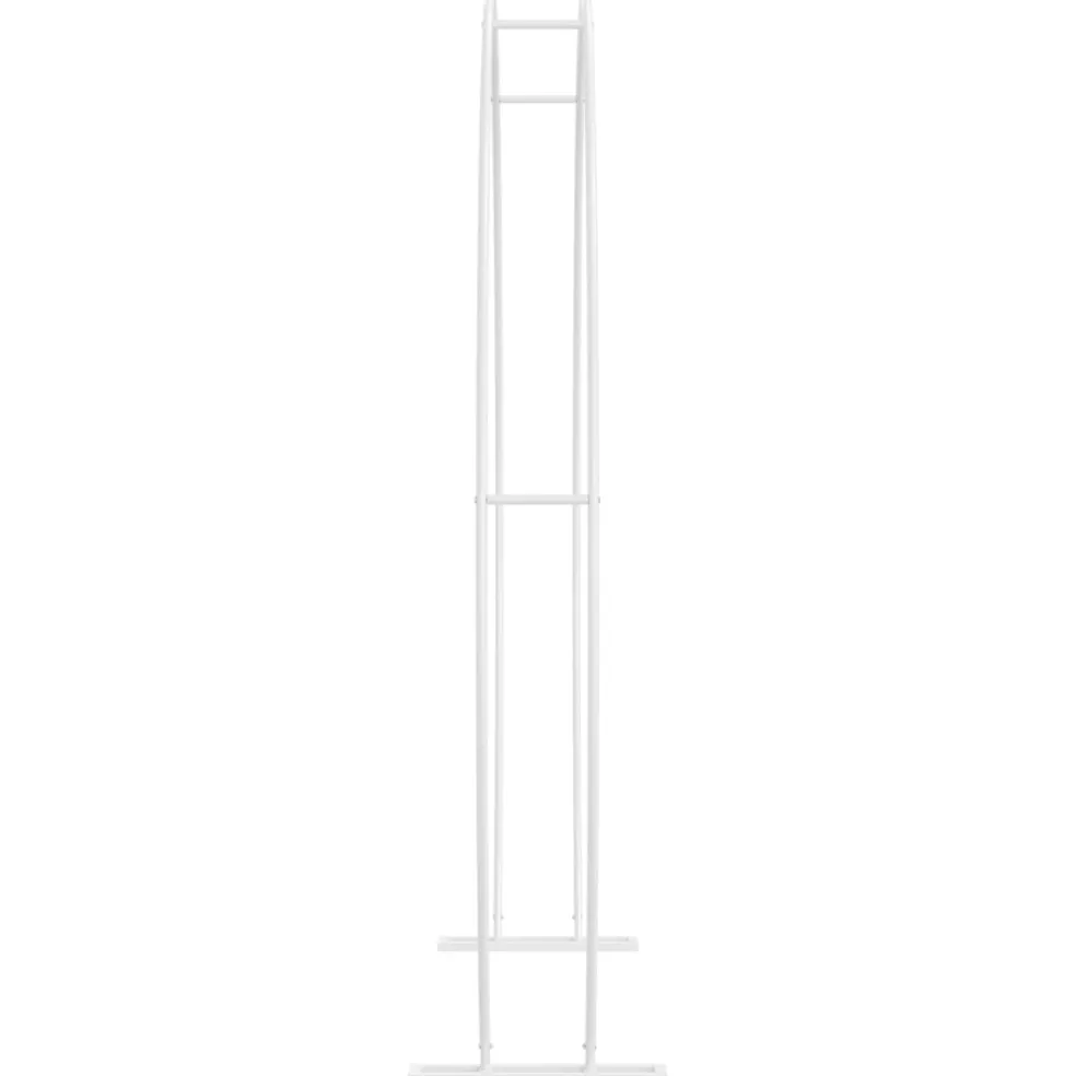 vidaXL Trouwrand Wit 223 x 45 x 201 cm Staal