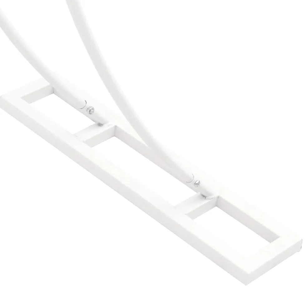 vidaXL Trouwrand Wit 223 x 45 x 201 cm Staal